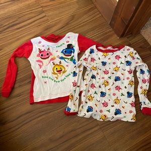 2 pajama shirts